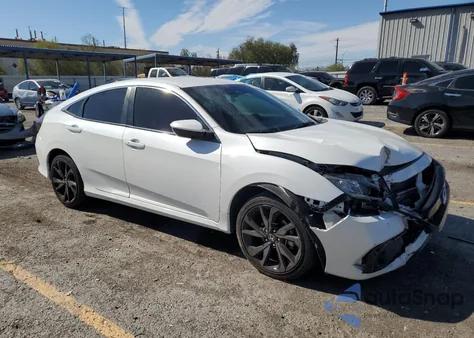 2019 Honda Civic Sport z USA, uszkodzony, nr VIN 2HGFC2F80KH606909